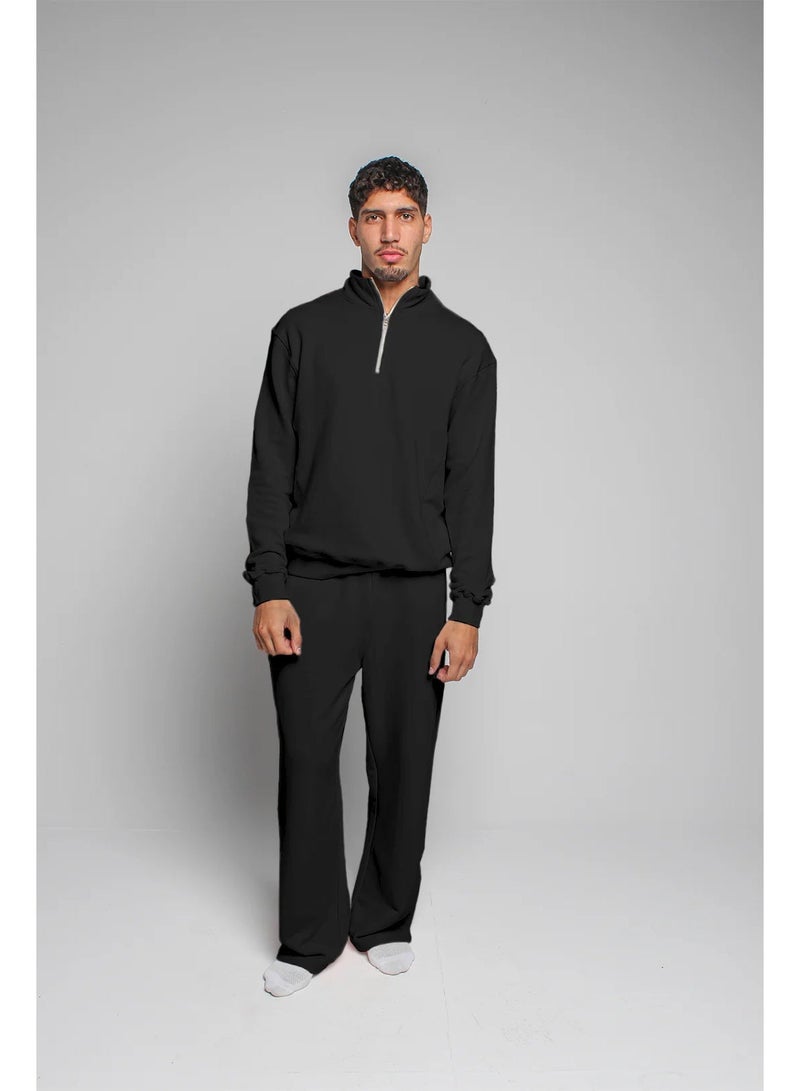 Basic Look Quarter zip Milton Sweatshirt - Image 1